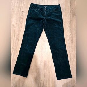 LOFT Green Velvet Pants